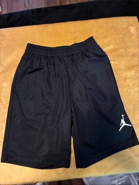 Jordan Black Shorts with White Jumpman Logo
